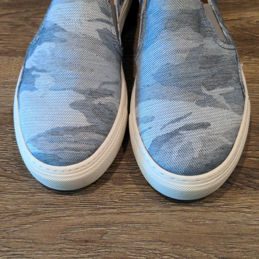 Soludos Blue Camouflage Slip-On Loafers